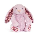 JellyCat: Króliczek LUX Liliowy z Kwiecistymi Uszami 31 cm