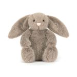 JellyCat: Króliczek puszysty 18 cm / CIEMNY beż / FAWN Flufflet - obrazek 5