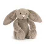 JellyCat: Króliczek puszysty 18 cm / CIEMNY beż / FAWN Flufflet