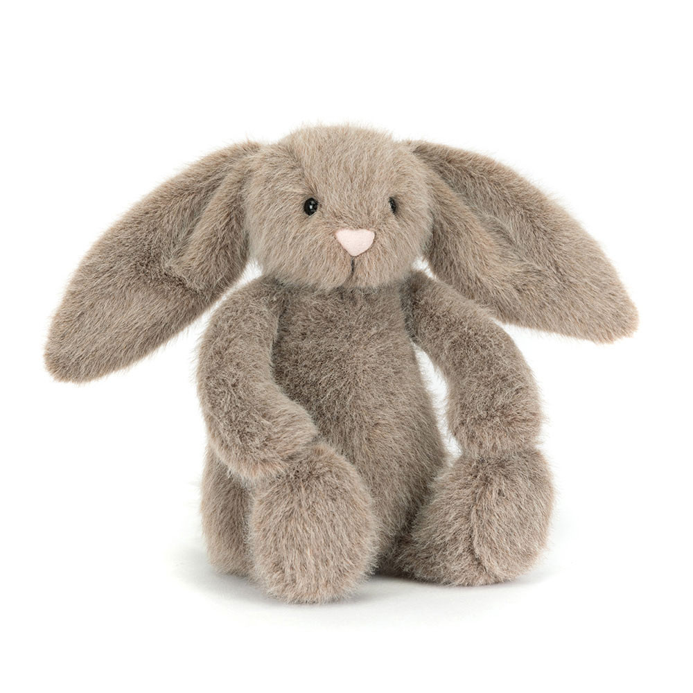 BASS6BR__29425 JellyCat: Króliczek puszysty 18 cm / CIEMNY beż / FAWN Flufflet - obrazek 1