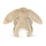 JellyCat: Króliczek puszysty 18 cm / owsiany beż / Oat Flufflet - obrazek 3