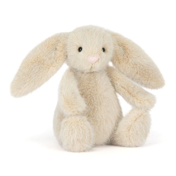 JellyCat: Króliczek puszysty 18 cm / jasny beż / Wheat Flufflet