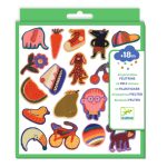 Djeco: Filcowe naklejki dla maluchów ŚMIESZKI 18M+