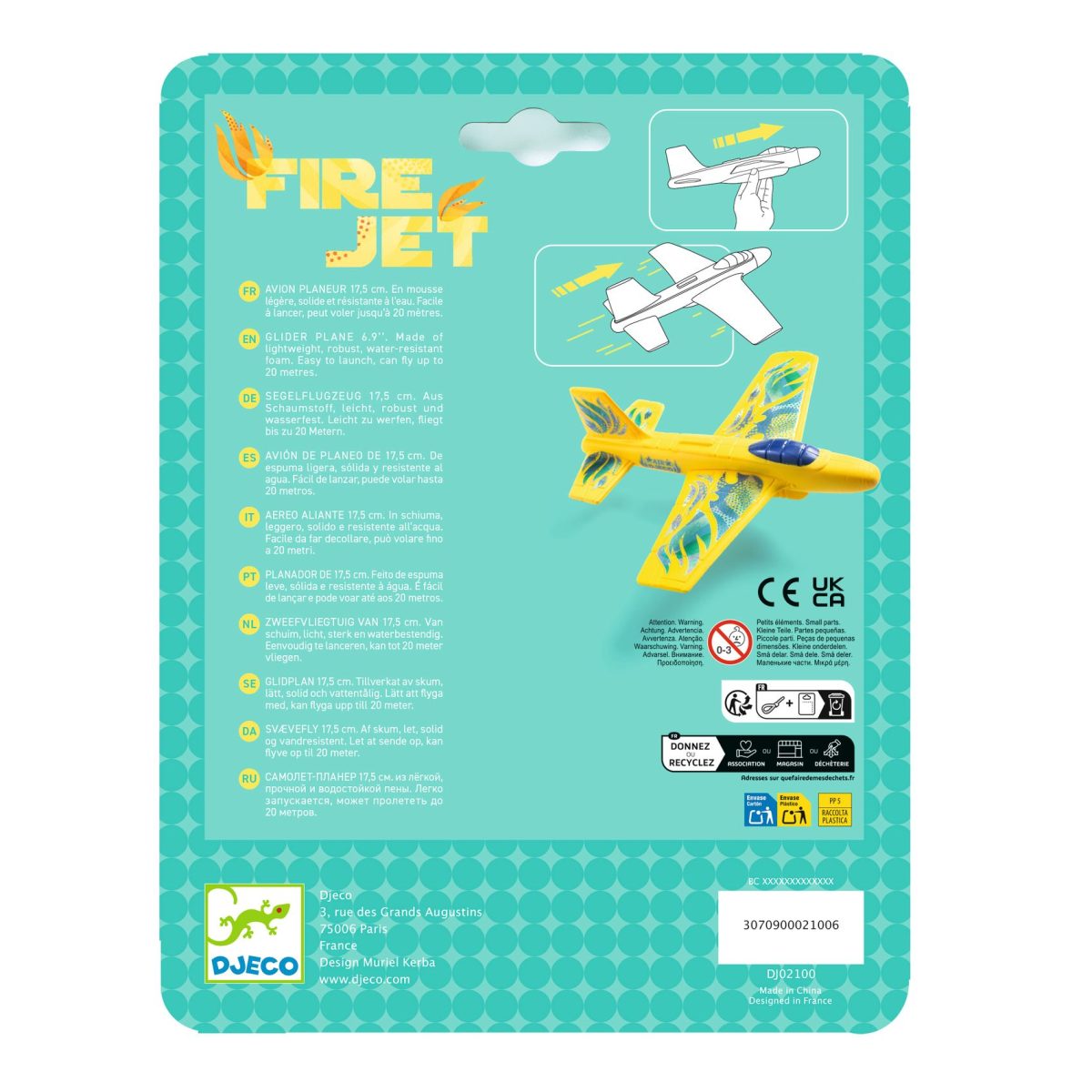 Djeco: Piankowy szybowiec 20cm - obrazek 4