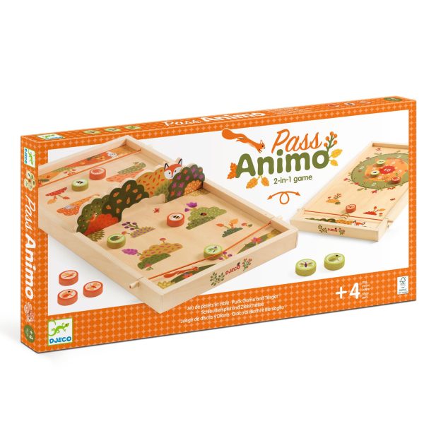 Djeco: Drewniana gra zręcznościowa PASS ANIMO 4+