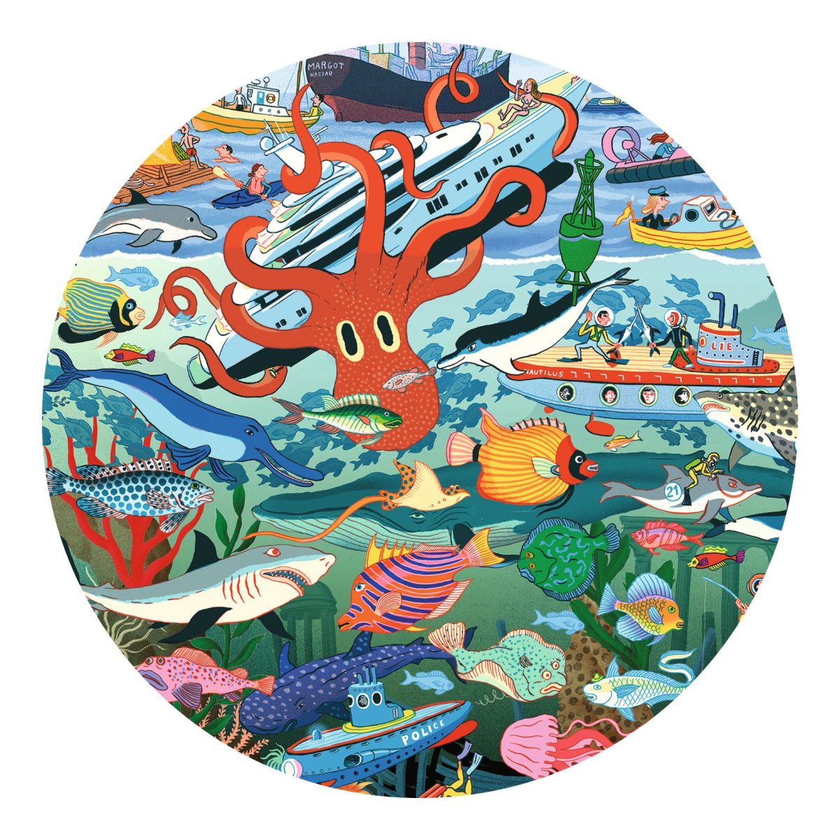 Djeco: Puzzle obserwacja SEKRETY MORZA 200 el. - obrazek 3