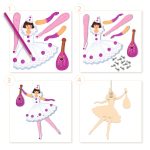 Djeco: zestaw ART ruchome postacie BALETNICE 5+ - obrazek 3