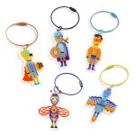 Djeco: zestaw ART - magiczny plastik BRELOCZKI PIXEL 6+ - obrazek 2