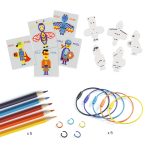 Djeco: zestaw ART - magiczny plastik BRELOCZKI PIXEL 6+ - obrazek 4