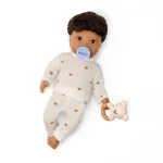 LullaBaby: Lalka NIEMOWLĘ – CHŁOPIEC z WŁOSAMI i butelką z efektem mleka 2+ - obrazek 7