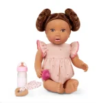 LullaBaby: Lalka NIEMOWLĘ z WŁOSAMI i butelką z efektem mleka 2+ - obrazek 6