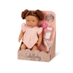 LullaBaby: Lalka NIEMOWLĘ z WŁOSAMI i butelką z efektem mleka 2+ - obrazek 7