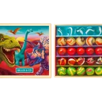 Billes & Co: Szklane kulki DINOZAURY / BOX 25 el.