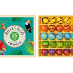 Billes & Co: Szklane kulki DŻUNGLA / BOX 25 el.