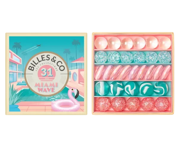 Billes & Co: Szklane kulki MIAMI / BOX 31 el.