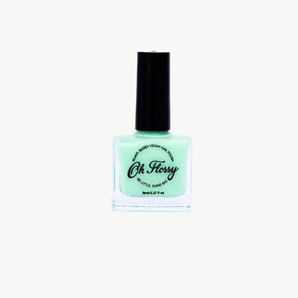 Oh Flossy: lakier do paznokci dla dzieci CREAM FLURO GREEN