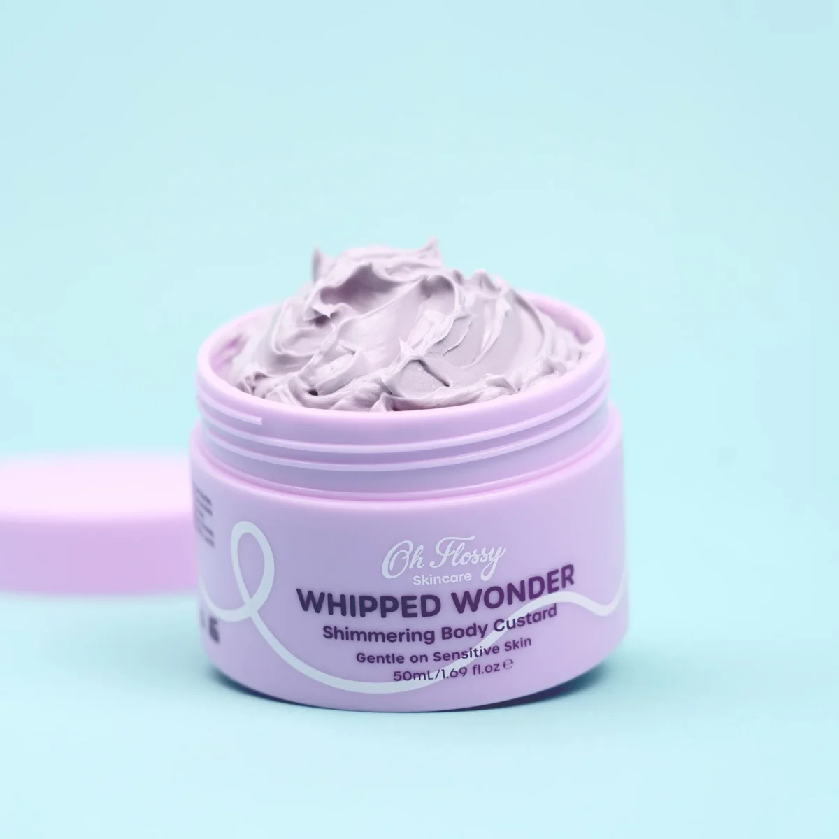 Oh Flossy: Whipped Wonder Shimmering Body Custard - rozświetlające masło do ciała dla dzieci - obrazek 2