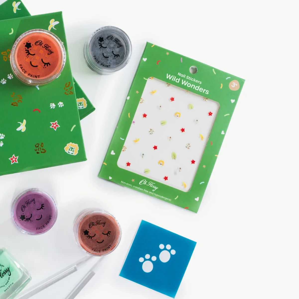 Oh Flossy: naklejki na paznokcie dla dzieci WILD WONDERS - obrazek 2