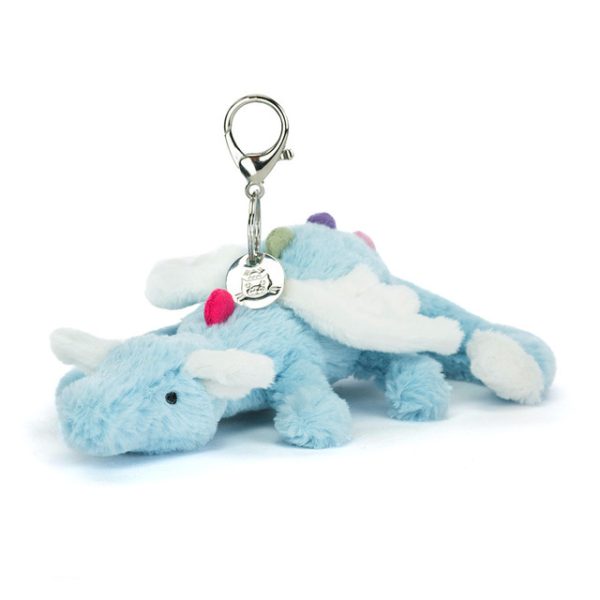 Jellycat: Breloczek Smok Błękitny 22 cm SKY DRAGON