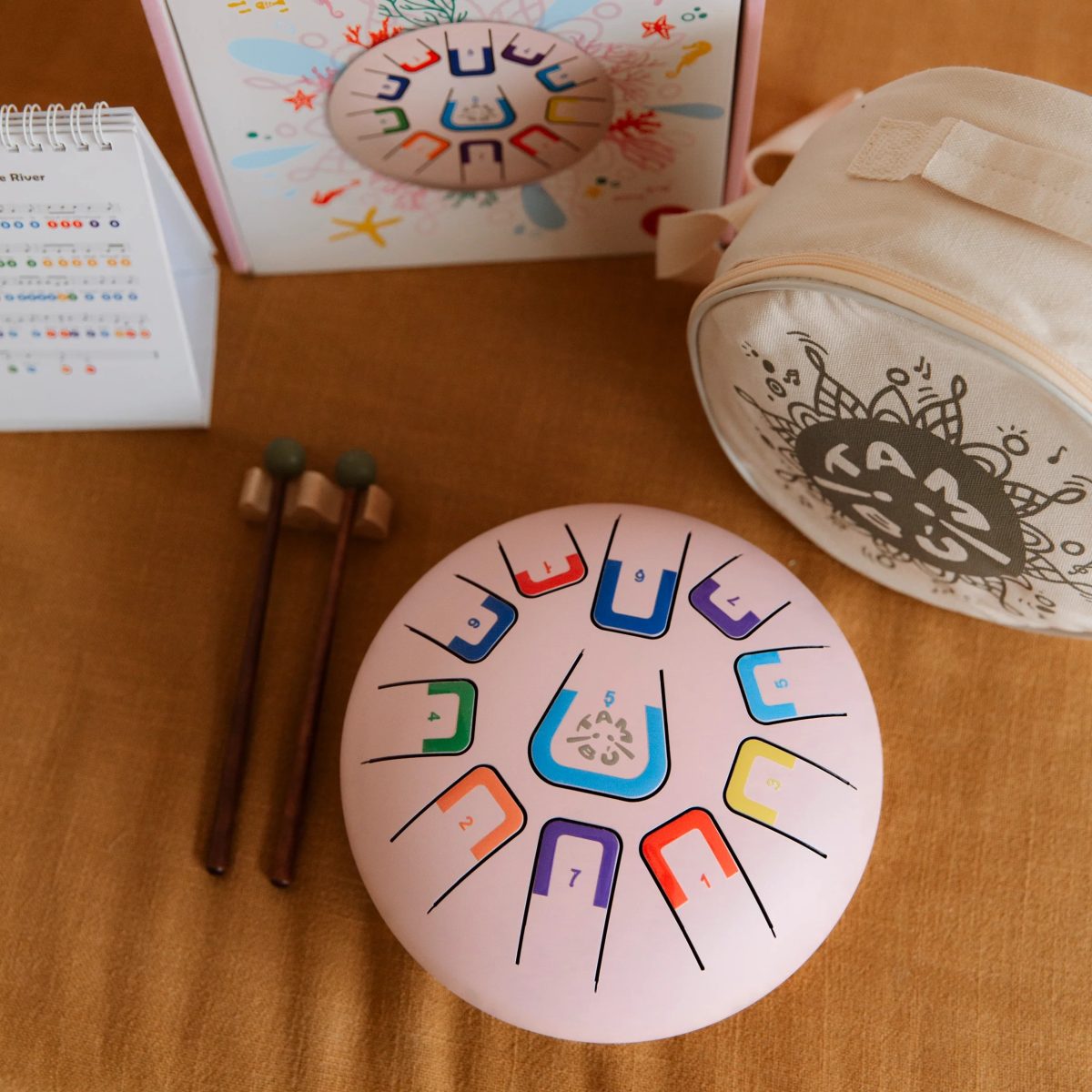 Juegaconmigo: Tambu bębenek językowy Rose Mat - Coral Reef - obrazek 2