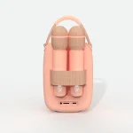 MOB: zestaw karaoke z kulą dyskotekową 2 mikrofony - różowy - obrazek 3