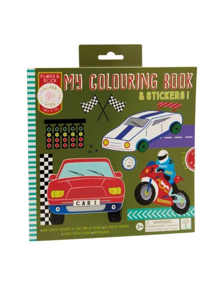 Floss&Rock: Kolorowanka z pachnącą okładką - Auta 3+