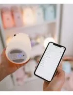 Rabbit & Friends: Miś Duży Lampka Silikonowa z Głośnikiem, Biała - obrazek 5