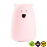 Rabbit & Friends: Miś Duży Lampka Silikonowa Różowa