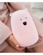 Rabbit & Friends: Miś Duży Lampka Silikonowa Różowa - obrazek 5