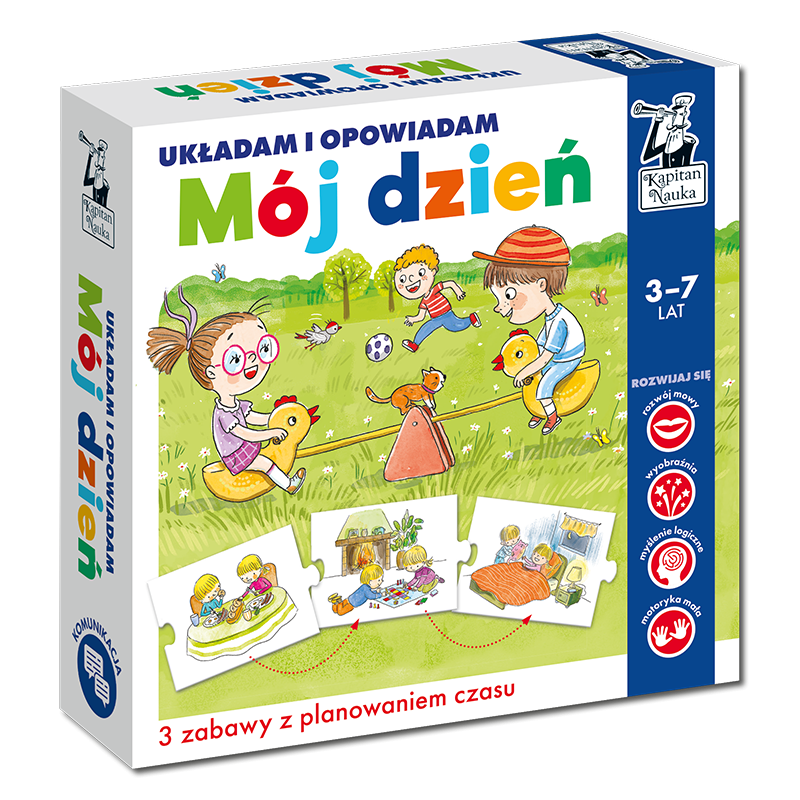 moj-dzien-ukladam-i-opowiadam Kapitan Nauka: Mój dzień. Układam i opowiadam - obrazek 1