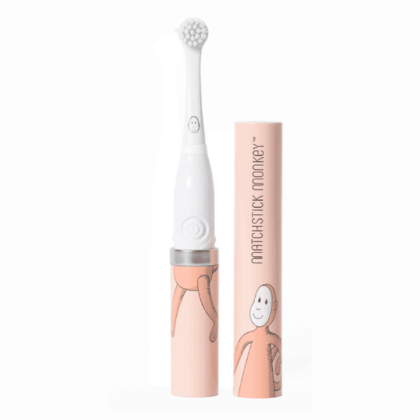 Matchstick Monkey: szczoteczka elektryczna Małpka pastelowy róż
