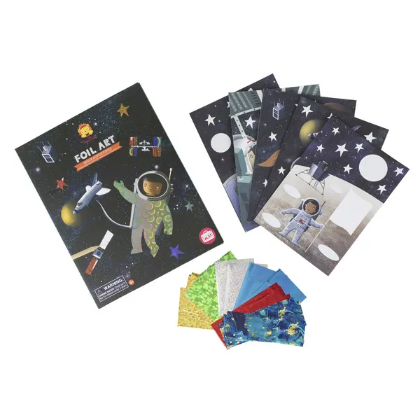 Tiger Tribe: zestaw artystyczny z folią Przygody w Kosmosie - obrazek 3