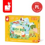 Janod Książeczka z zadaniami Busy Book Farma 3+ (wersja polska)