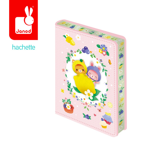 Janod Mini notes w twardej oprawie Owocowe Słodziaki 6+