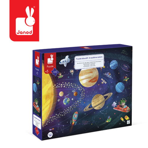 Janod: Puzzle edukacyjne Układ słoneczny 100 el. 5+ (edycja 2026)