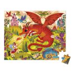 Janod: Puzzle w walizce Królestwo smoków 54 el. 5+ Made in France - obrazek 2