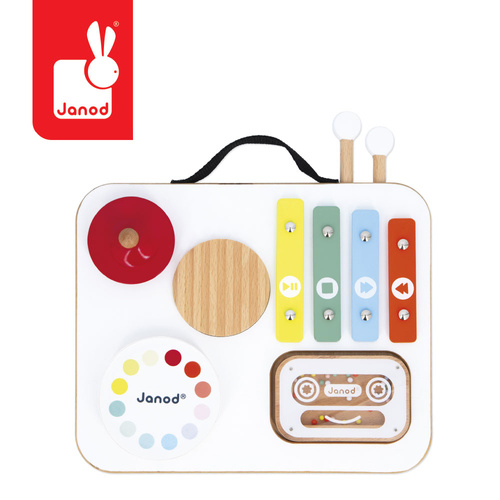 Janod Tablica muzyczna z uchwytem Confetti 12m+