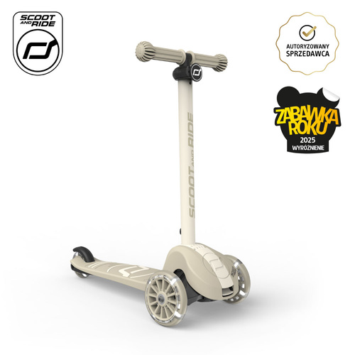 SCOOTANDRIDE Hulajnoga z systemem sterowania 2w1, kółka LED, składana 3+ ASH Highwaykick 3S