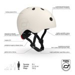 SCOOTANDRIDE Kask M-L dla starszych dzieci i nastolatków ASH - obrazek 3