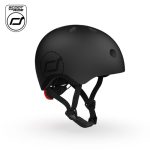 SCOOTANDRIDE Kask M-L dla starszych dzieci i nastolatków Black
