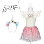 Souza! Kostium wróżki - spódniczka, opaska i skrzydła Celestia 3-4 lata