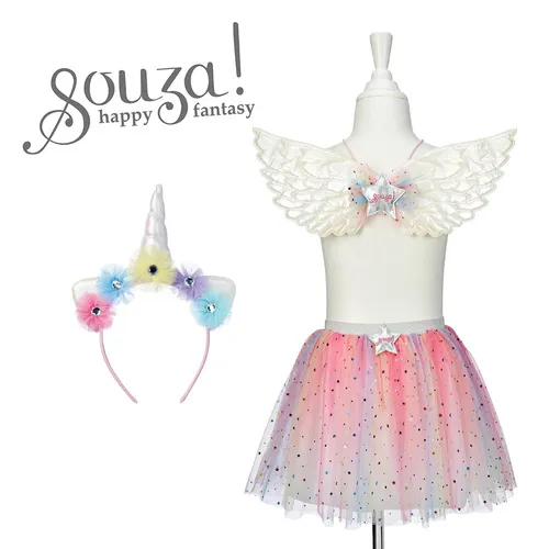 Souza! Kostium wróżki - spódniczka, opaska i skrzydła Celestia 3-4 lata