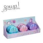 Souza! Lusterko kosmetyczne składane z kształcie muszli - różowe