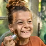 Namaki: pędzel z brokatem do ciała i włosów dla dzieci złoty - obrazek 2